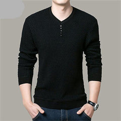 Pullover for Men V Neck