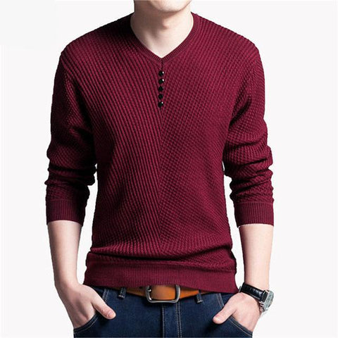 Pullover for Men V Neck