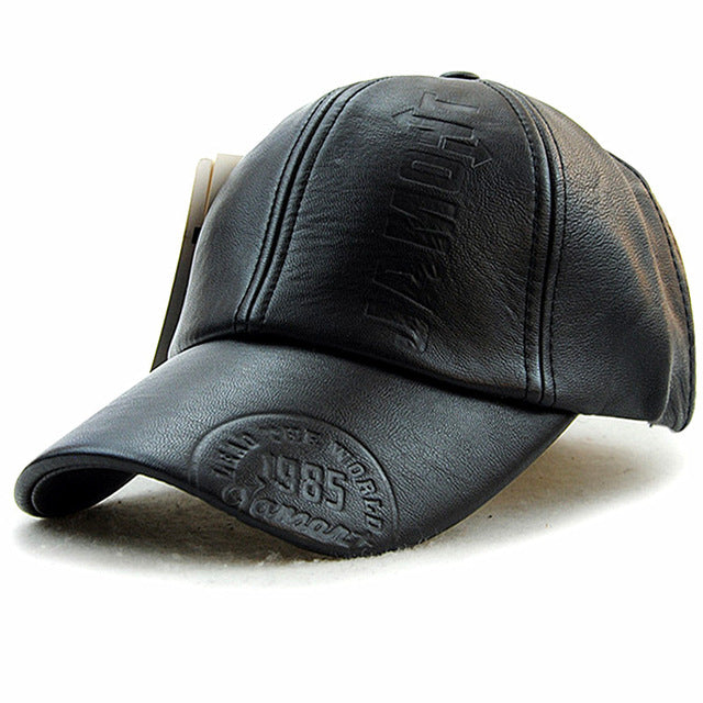 Men Leather Hat Cap