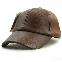Men Leather Hat Cap