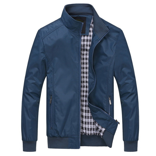 Solid Casual Jacket for Men