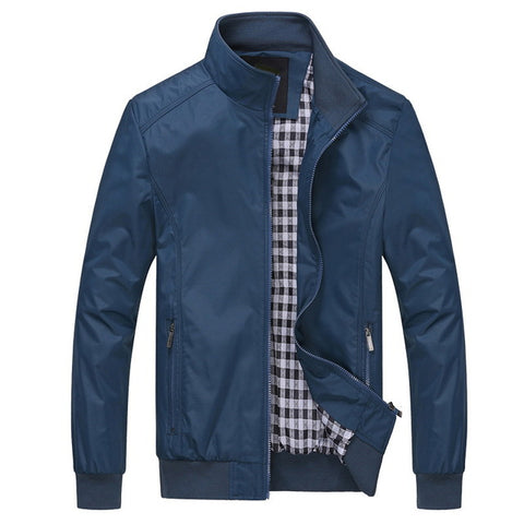 Solid Casual Jacket for Men