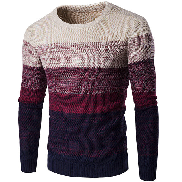 Sweater O-Neck Striped for Men