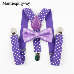 Suspender Bowties Set For Children