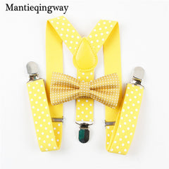 Suspender Bowties Set For Children