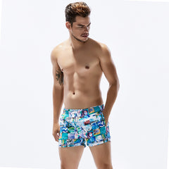 Printed Striped Quick Drying Shorts