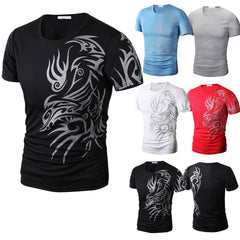 O Neck Printing Tops