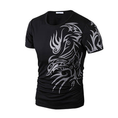 O Neck Printing Tops