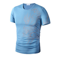O Neck Printing Tops
