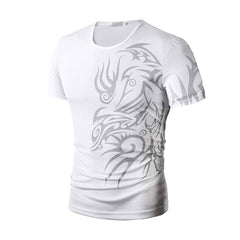 O Neck Printing Tops
