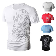 O Neck Printing Tops