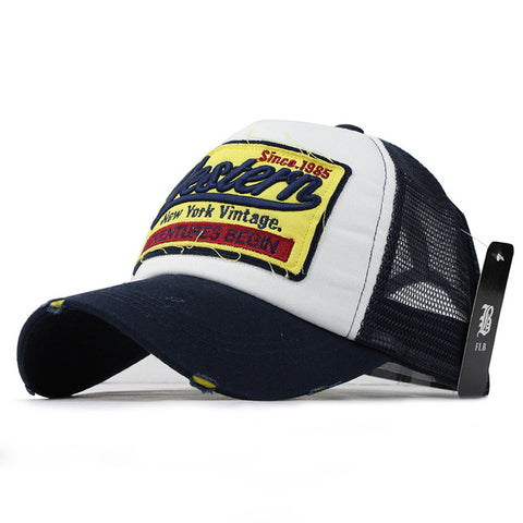 Summer Baseball Embroidery Cap