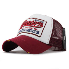 Summer Baseball Embroidery Cap