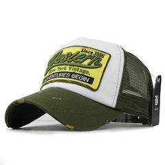 Summer Baseball Embroidery Cap