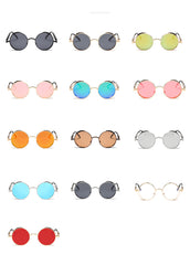 Metal Round Steampunk Sunglasses