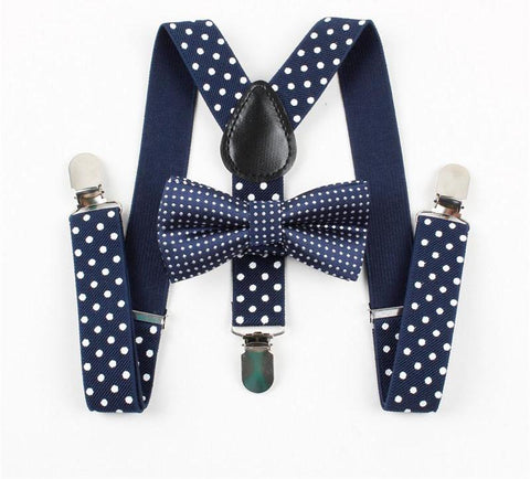 Suspender Bowties Set For Children