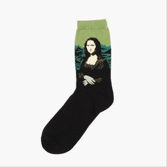 Art Oil Painting Men Socks