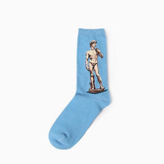 Art Oil Painting Men Socks
