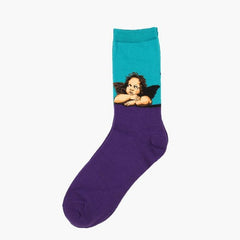 Art Oil Painting Men Socks
