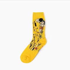 Art Oil Painting Men Socks