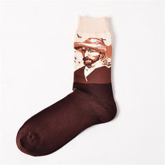 Art Oil Painting Men Socks