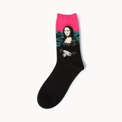 Art Oil Painting Men Socks
