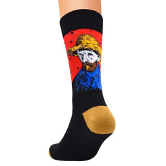Art Oil Painting Men Socks