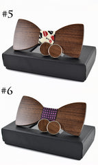 Fashion Wood Bow Tie